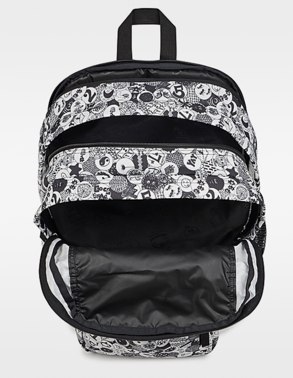 JANSPORT Big Student Backpack - BLACK/WHITE/GREY