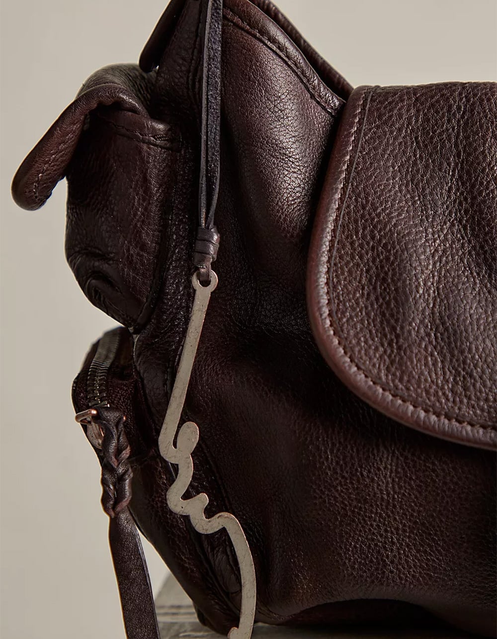 FREE PEOPLE Baby Asher Tote Bag - CHOCOLATE