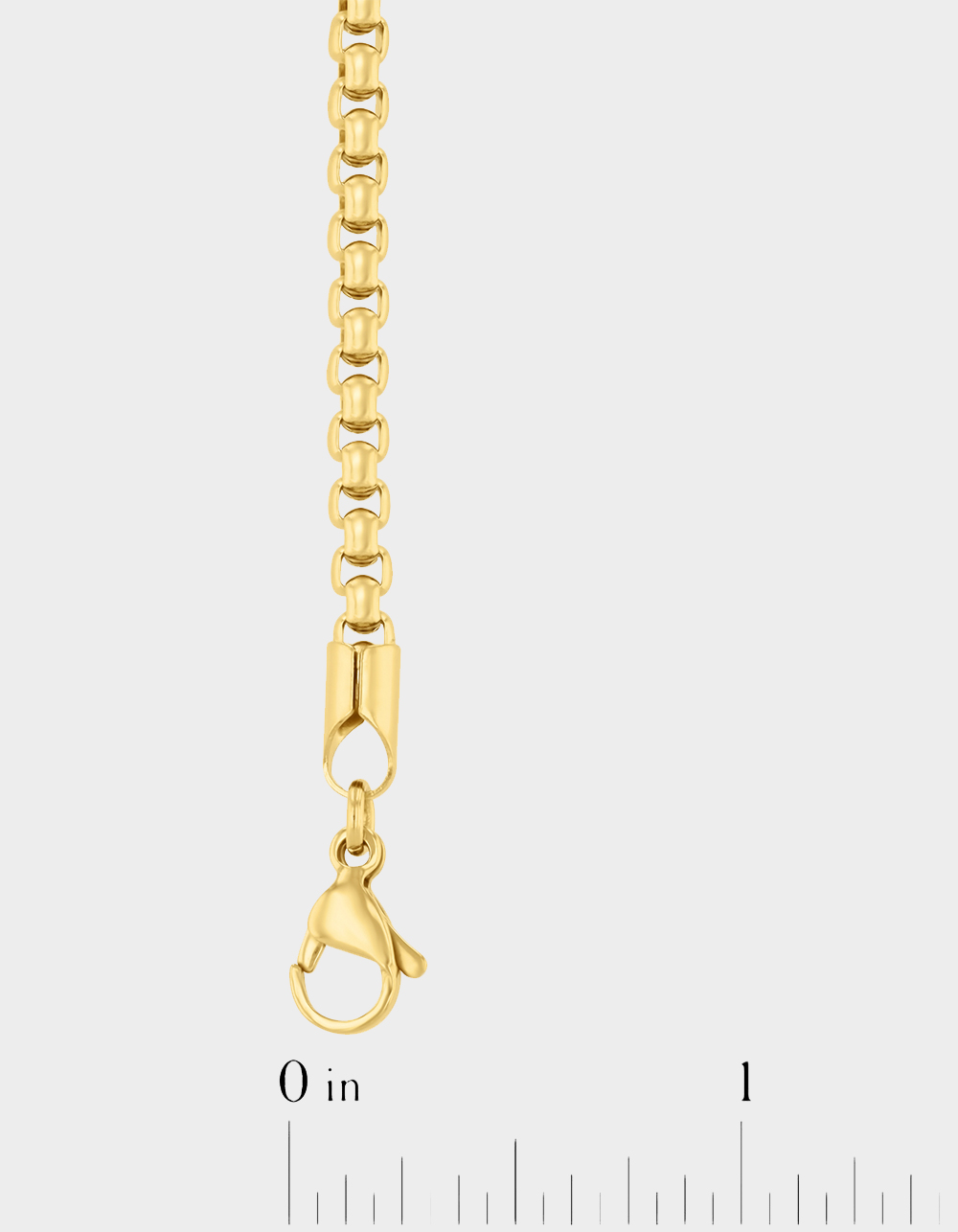 STEEL NATION Stainless Steel With Yellow IP Chain Set - GOLD