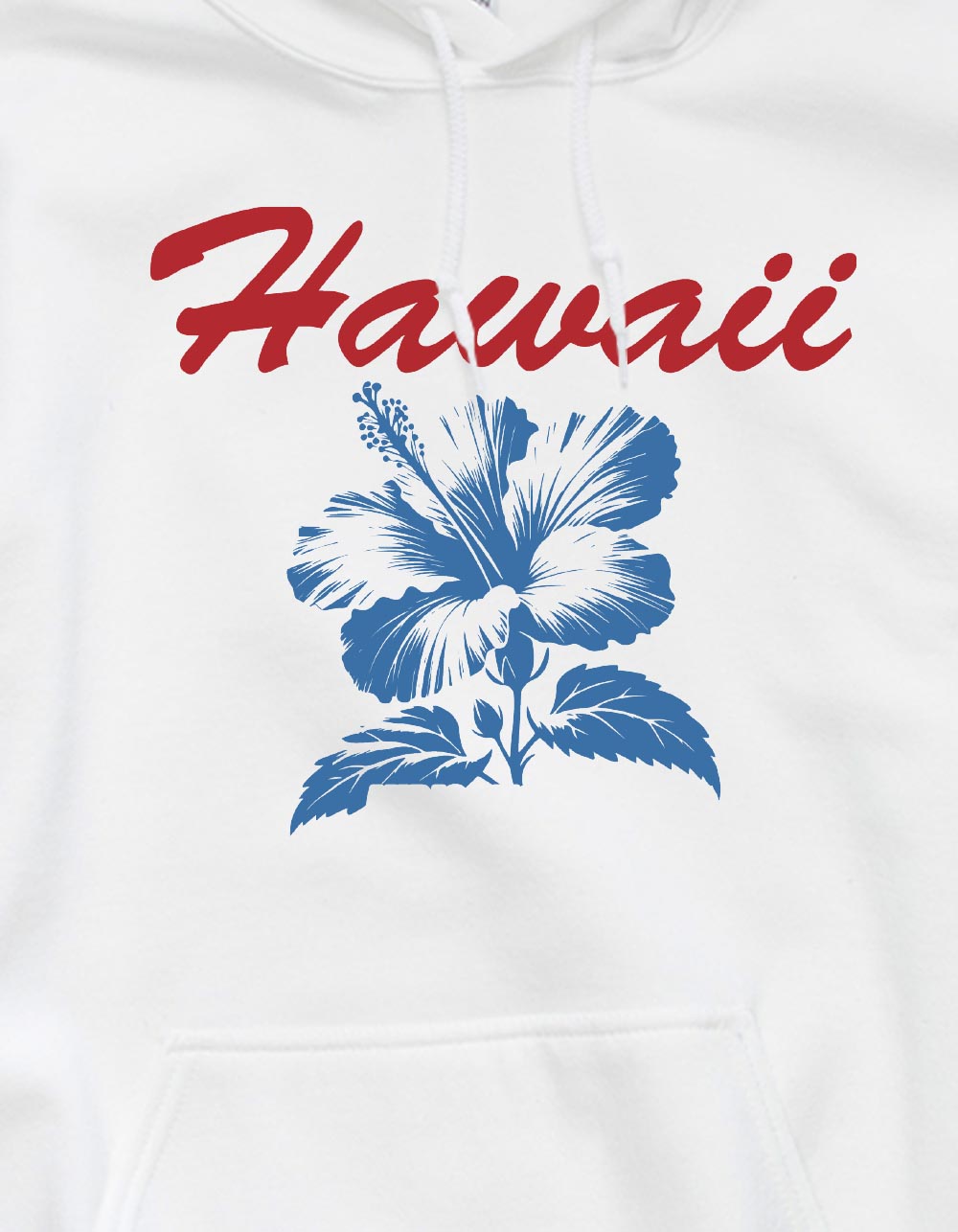 HAWAII Hibiscus Farm Unisex Hoodie - WHITE