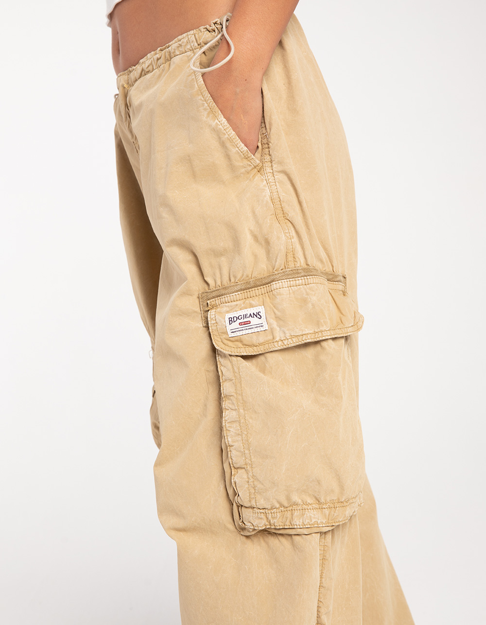BDG Urban Outfitters Maxi Pocket Womens Tech Pants - DK KHAKI | Tillys