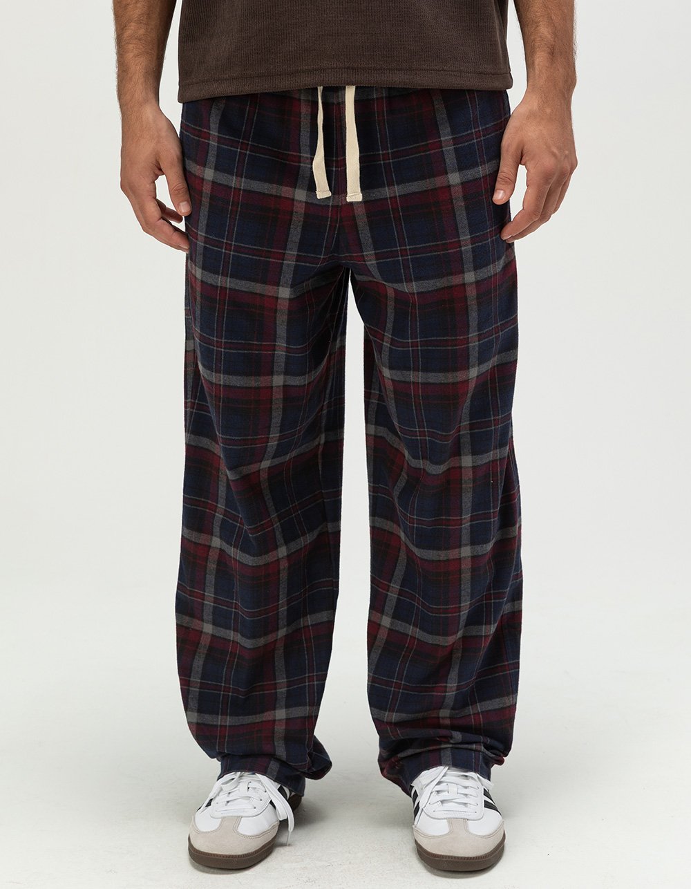 RSQ Mens Pajama Pants - BURGUNDY COMBO