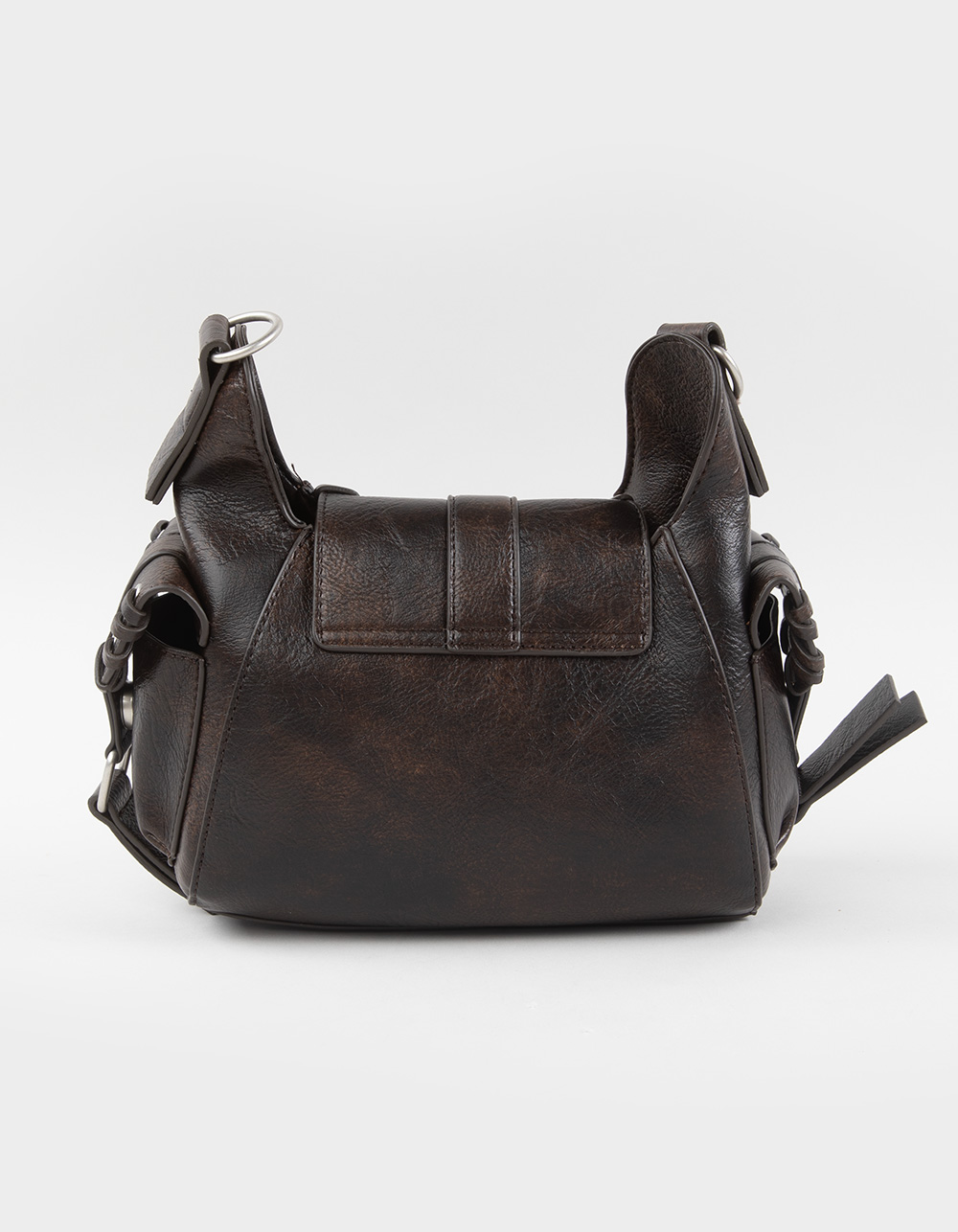 Jane Hobo Shoulder Bag - DARK BROWN