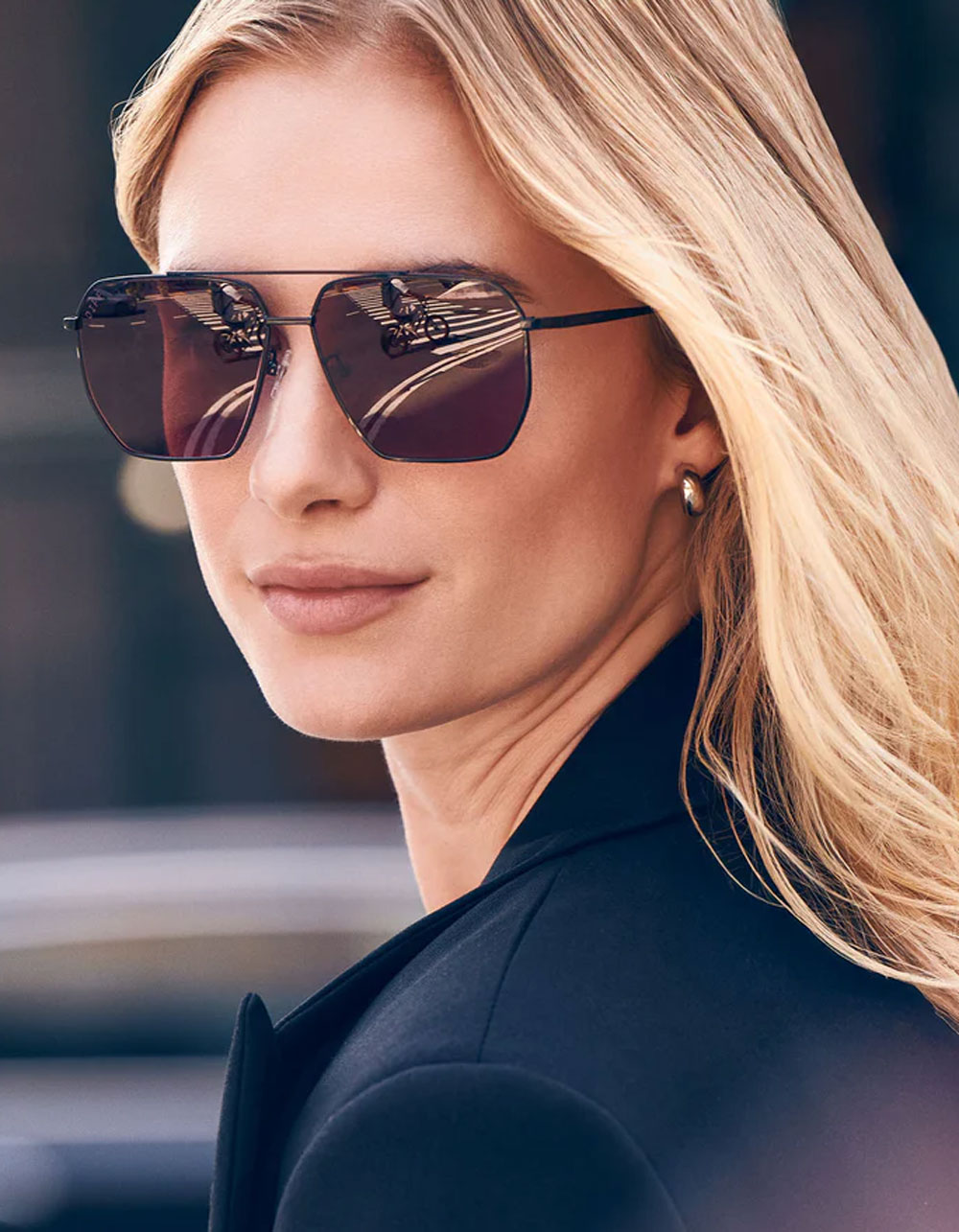 DIFF EYEWEAR Berkely Sunglasses - BLACK CHERRY