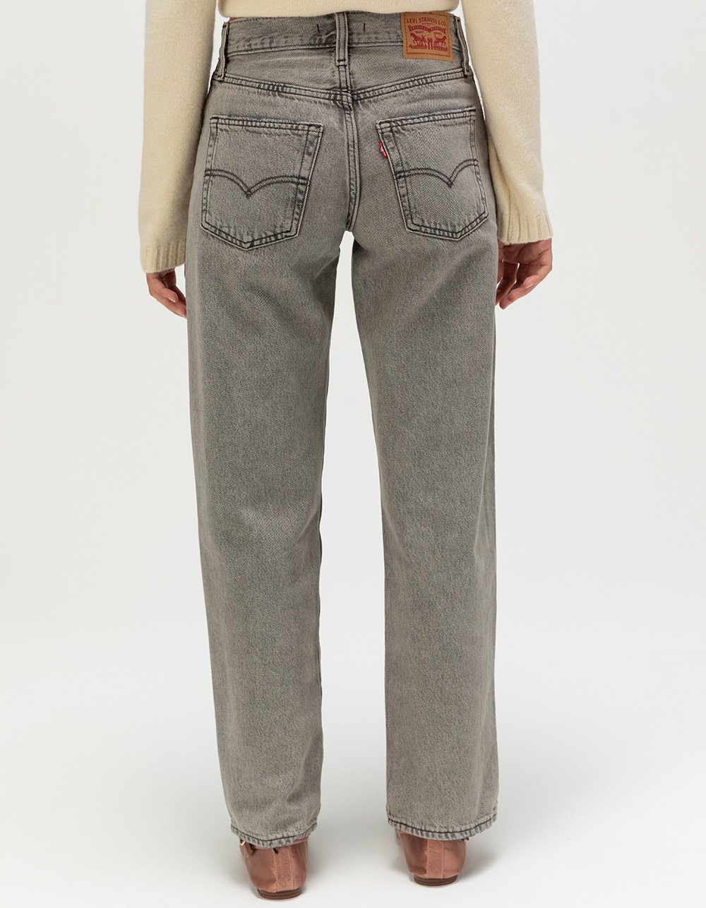 LEVI'S 94 Baggy Womens Jeans - Meeting Accepted GREY DENIM