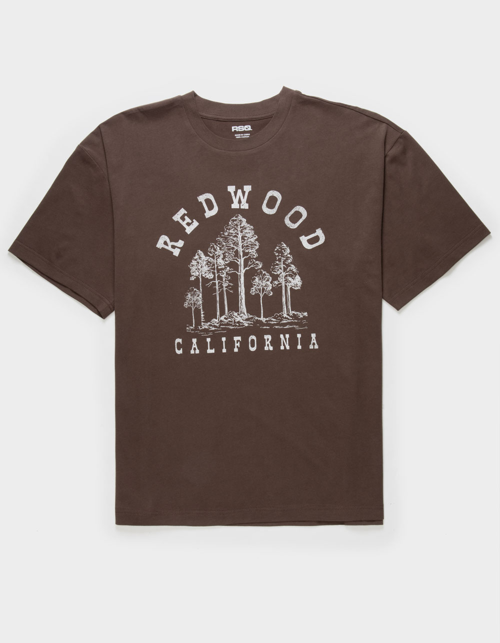 RSQ Mens Oversized Redwood Tee