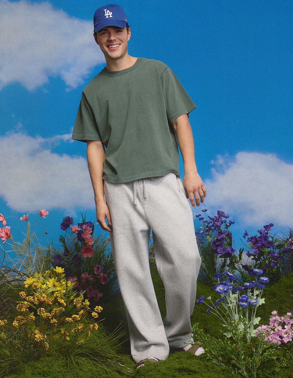 RSQ Mens Loose Sweatpants - LIGHT GRAY