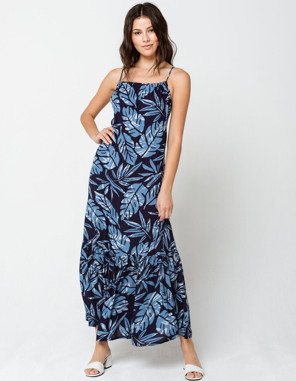 SISSTREVOLUTION Tropical Hideaway Maxi Dress - NAVY | Tillys