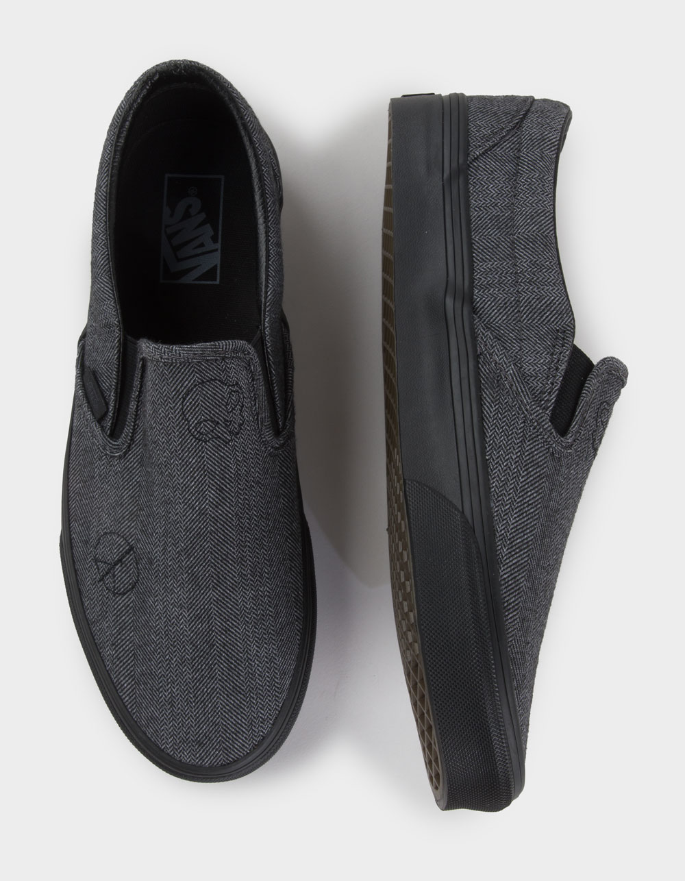 VANS Classic Slip-On Shoes - GRAY/BLACK