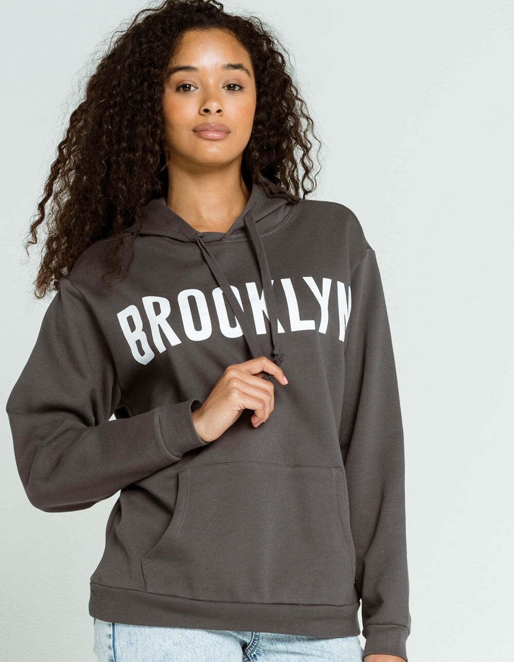 FULL TILT Brooklyn Womens Hoodie - CHARCOAL | Tillys