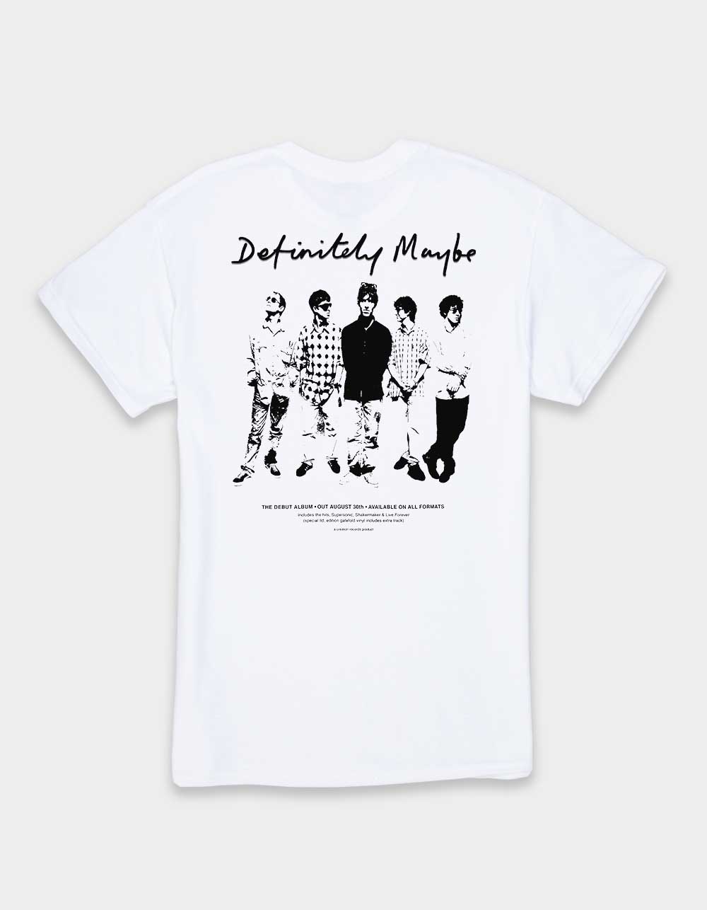 OASIS Definitely Maybe Group Unisex Tee - WHITE