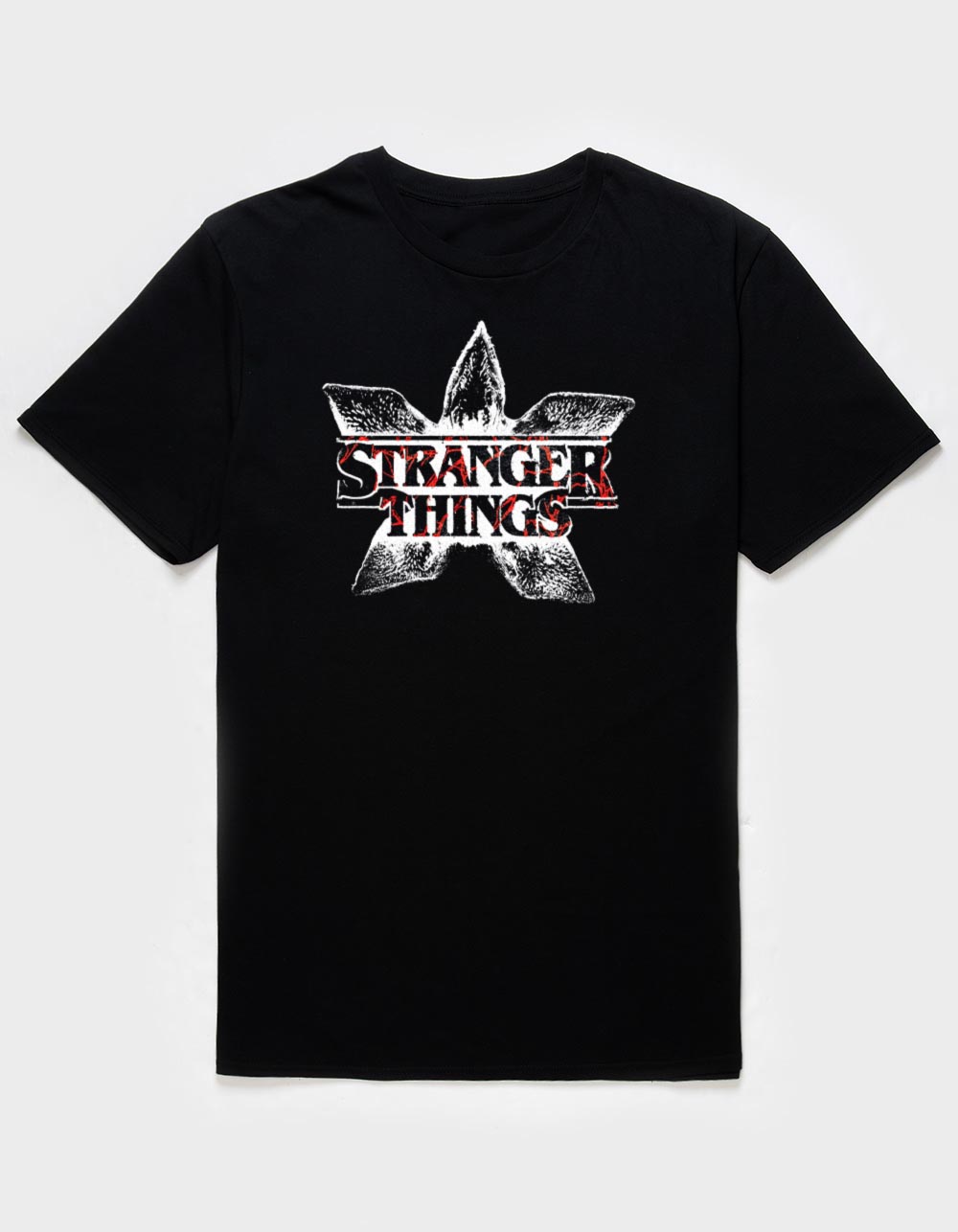 STRANGER THINGS Demogorgon Head Unisex Tee - BLACK
