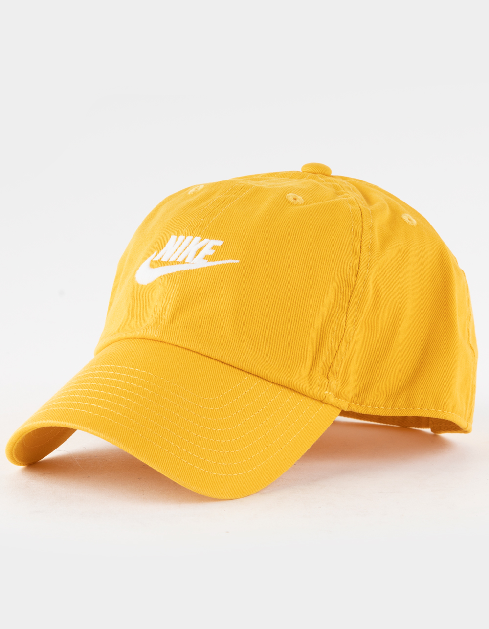 NIKE Sportswear YELLOW Heritage Hat - Futura | 86 Tillys Washed Strapback