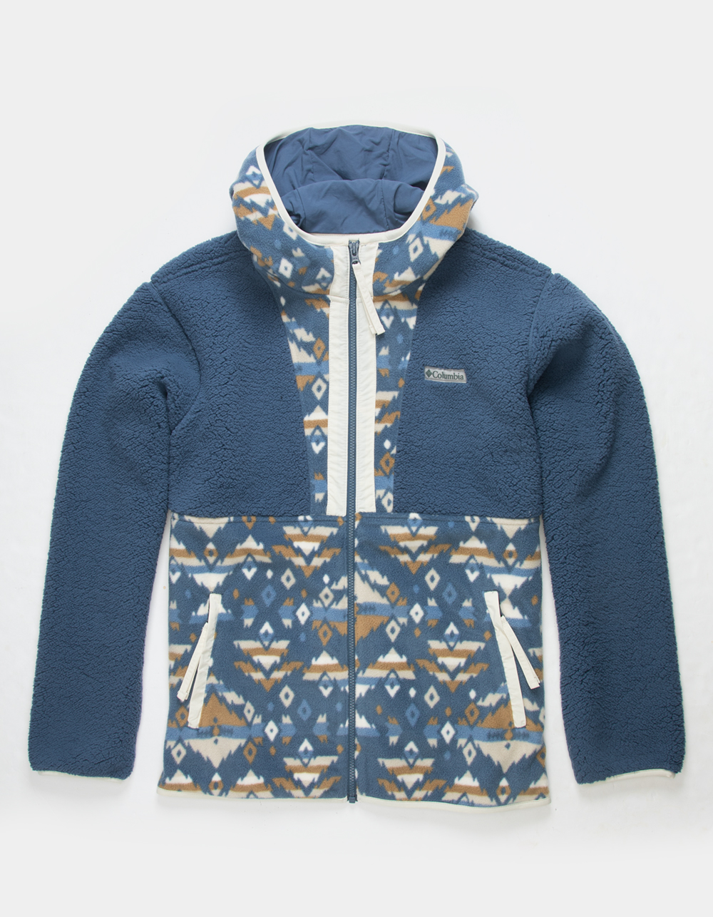COLUMBIA Backbowl Sherpa Mens Zip-Up Hoodie - BLUE COMBO | Tillys