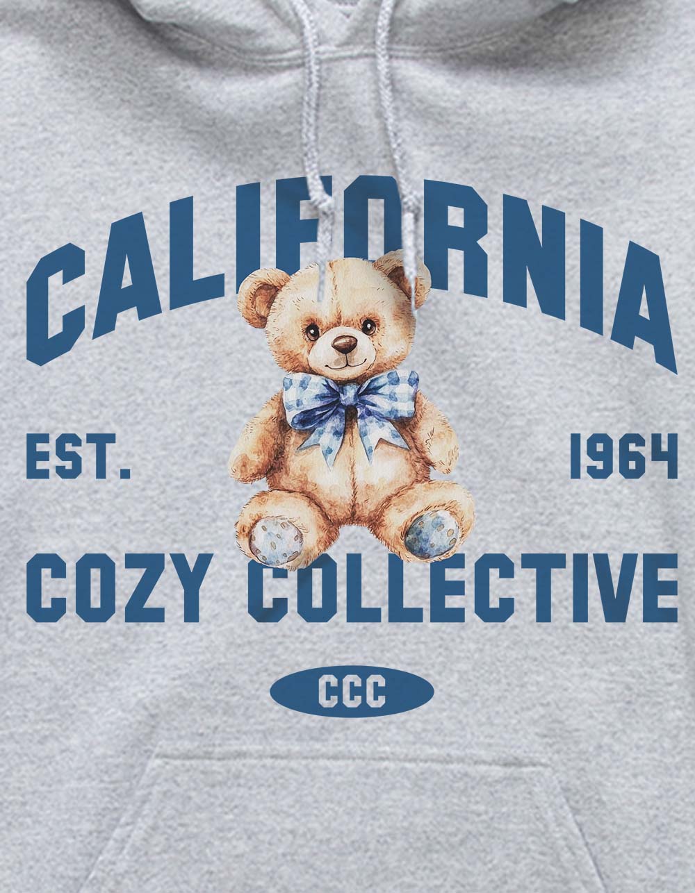 BEAR Cozy Collective Unisex Hoodie - HEATHER GRAY