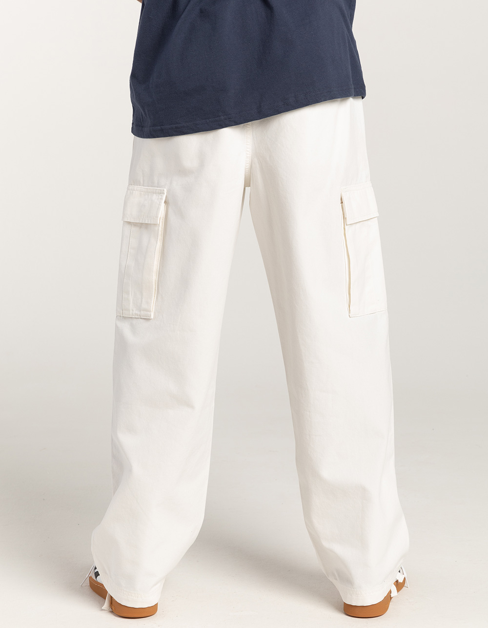 RSQ Mens Loose Cargo Pants - OFF WHITE