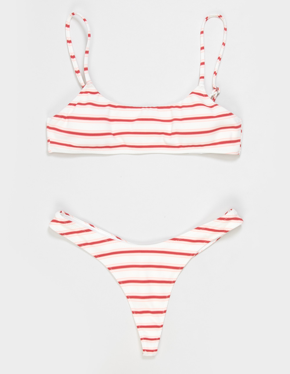 RHYTHM Tami Texture Bralette Bikini Top - WHITE COMBO