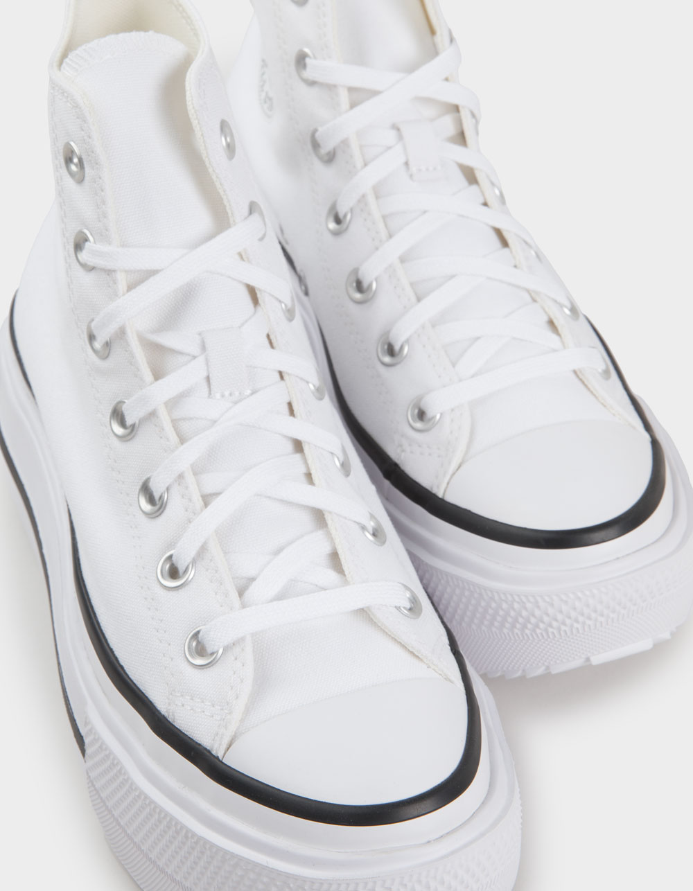 CONVERSE Chuck Taylor All Star Lift Double Stack Womens Platform Shoes - WHITE