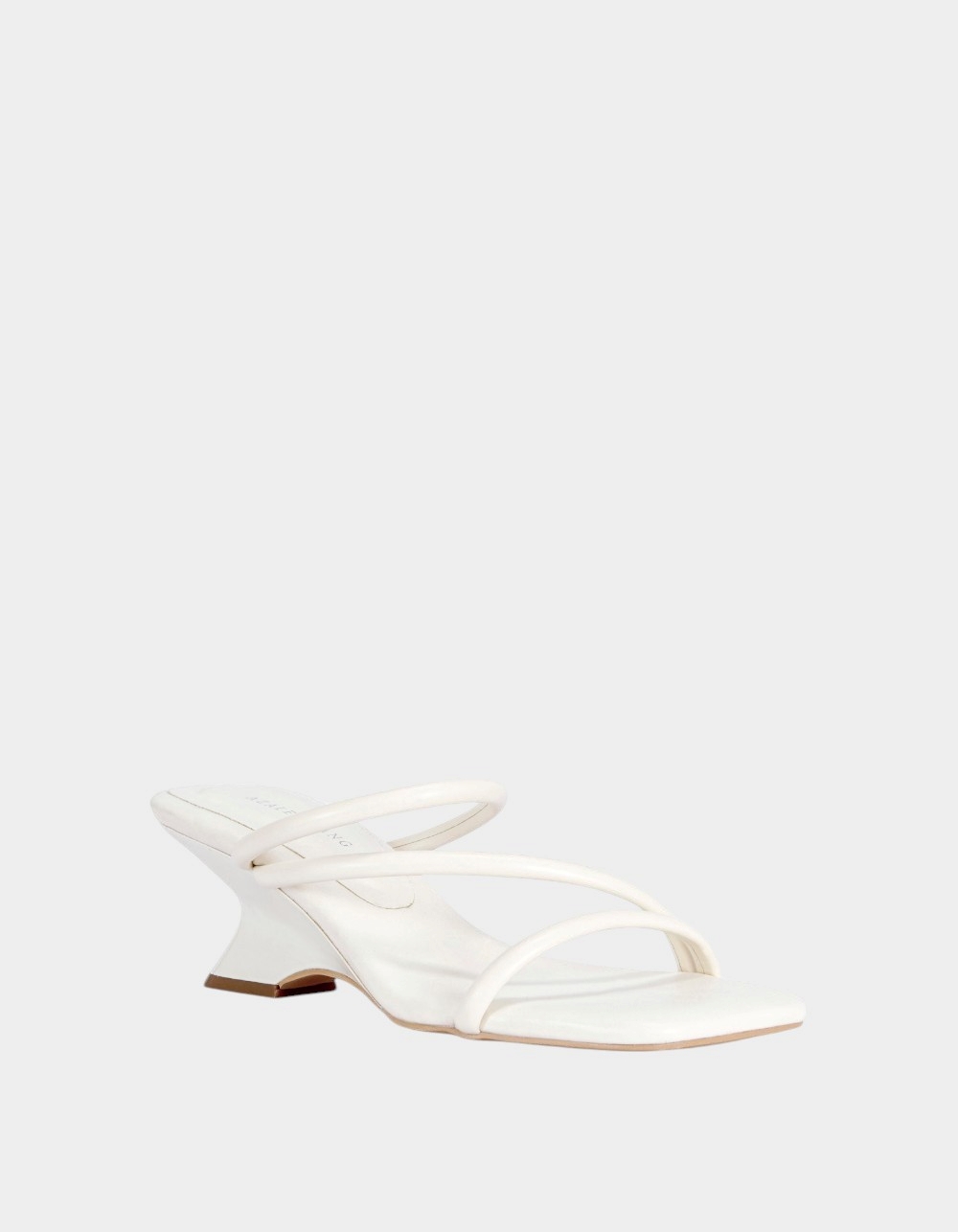 AZALEA WANG Genna Wedge Womens Sandals - BONE