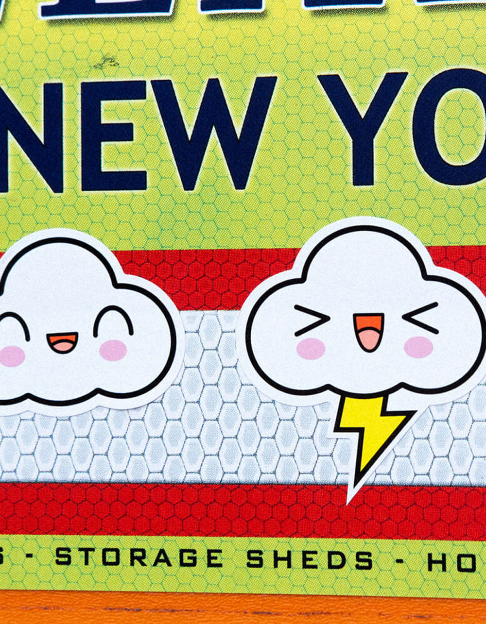 APPLY Electric Little Cloud Sticker - MULTI