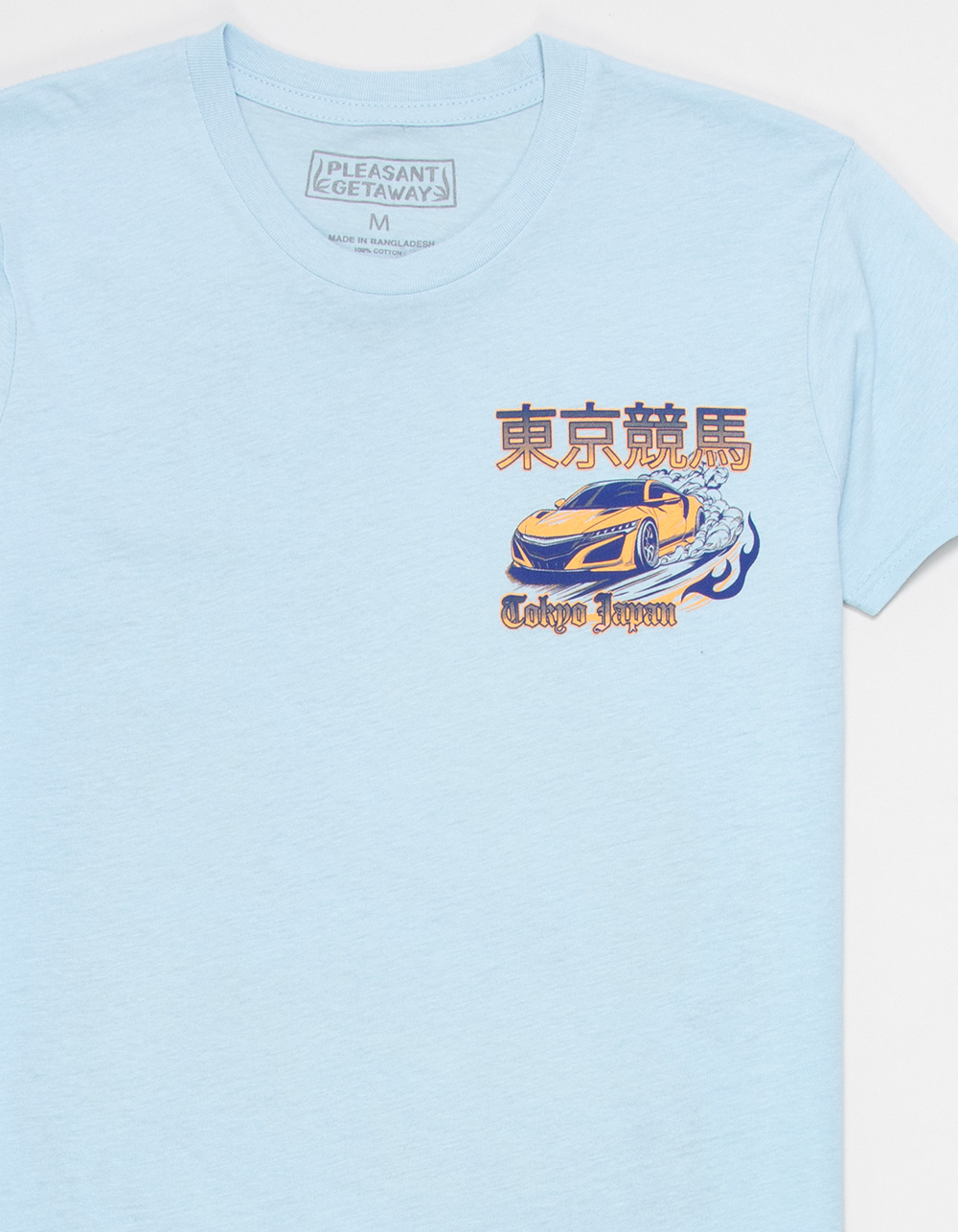 PLEASANT GETAWAY Large Dragon Boys Tee - LIGHT BLUE