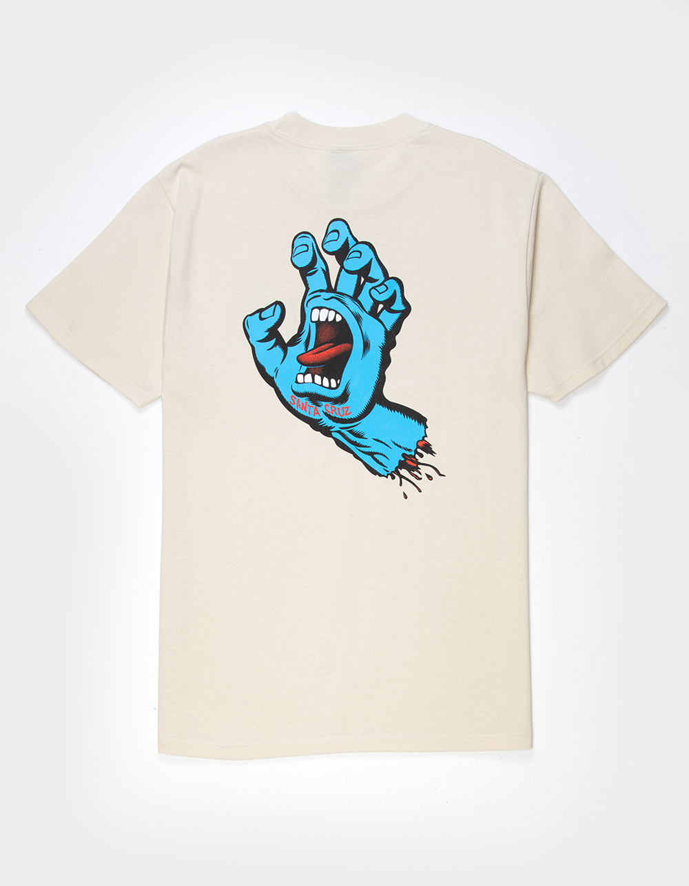 SANTA CRUZ Screaming Hand Mens Tee - CREAM
