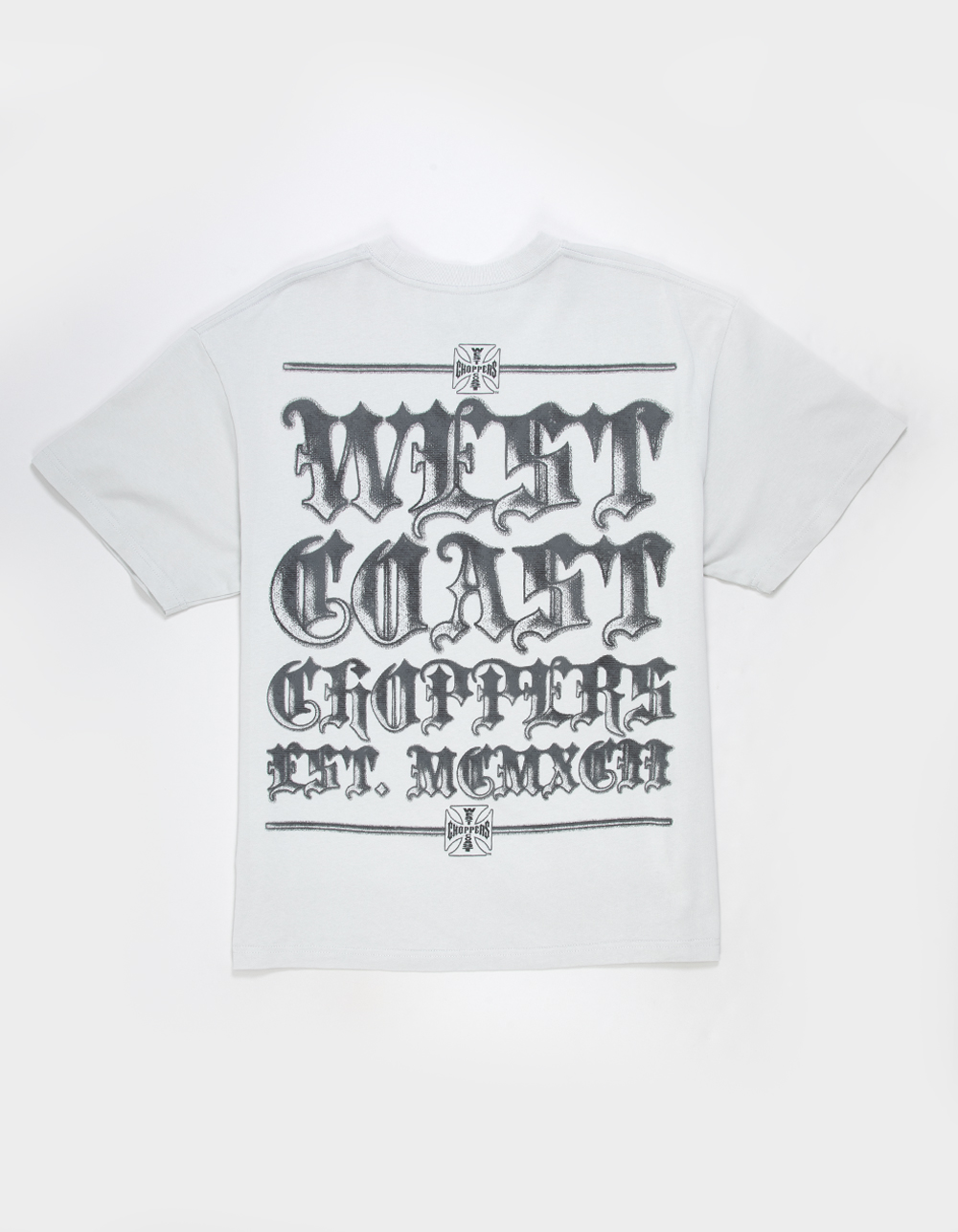 WEST COAST CHOPPERS Est MCMXCII Mens Boxy Tee - GRAY
