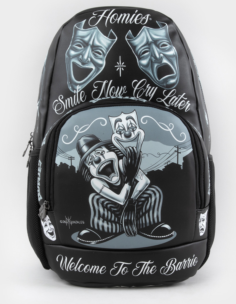 DGA Homies Smile Now Backpack - BLACK COMBO