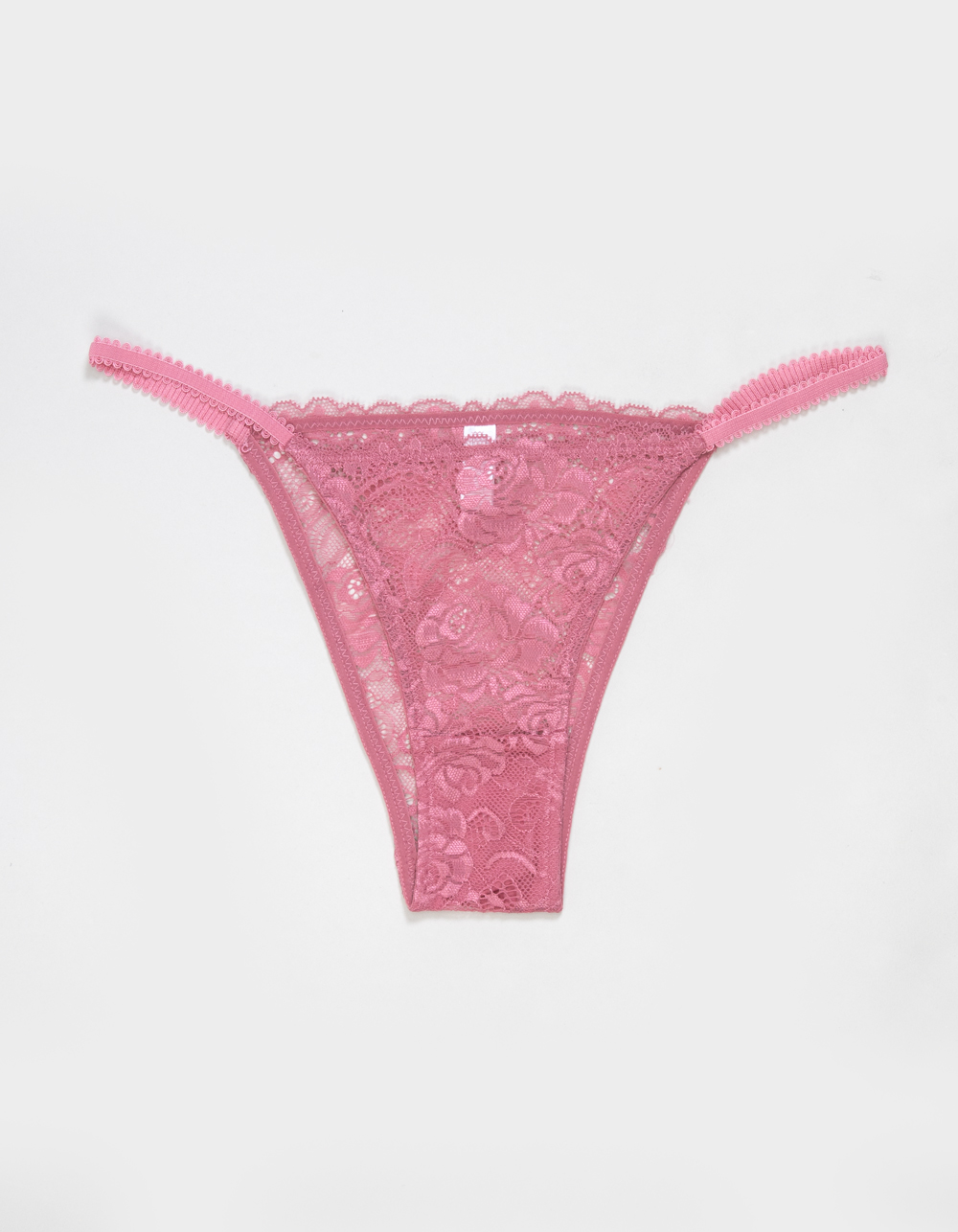 FULL TILT Floral Allover Lace Cheeky Panties - DUSTY PINK