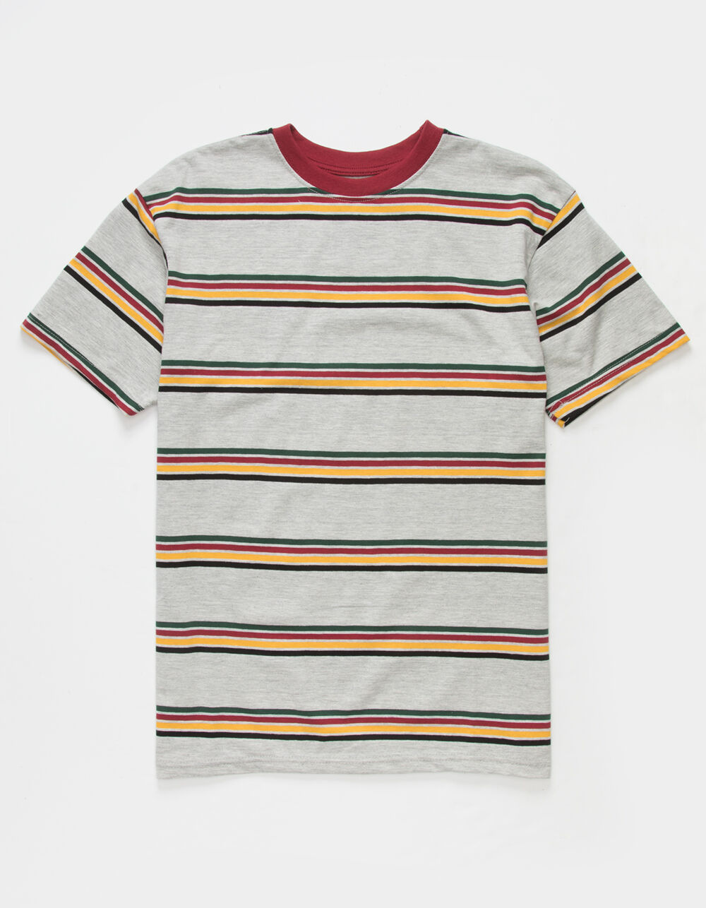 SUPER MASSIVE Striped Mens T-Shirt - HEATHER GRAY | Tillys