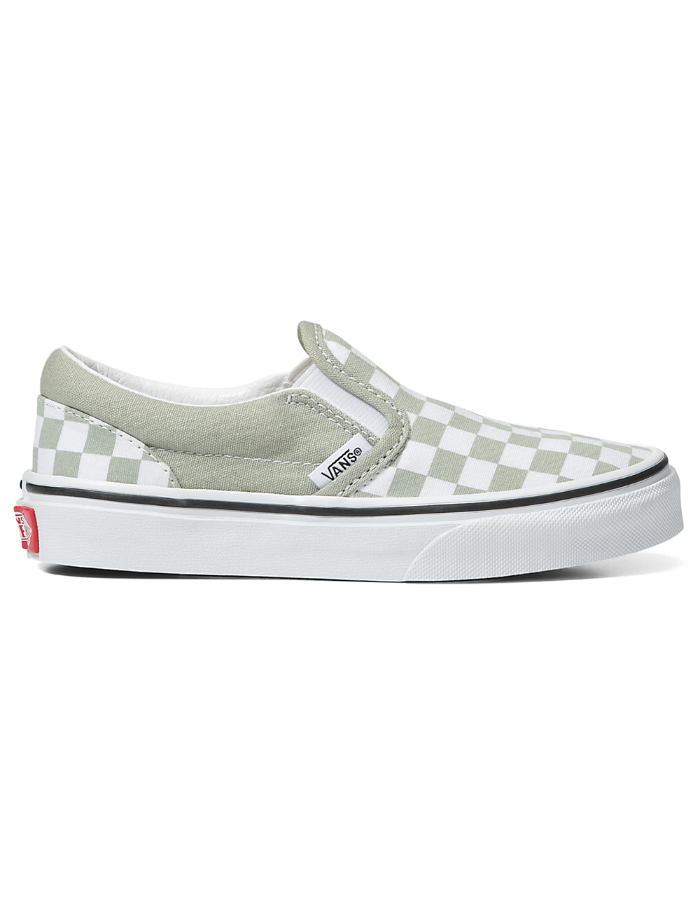 VANS Checkerboard Classic Girls Slip-On Shoes - SAGE | Tillys