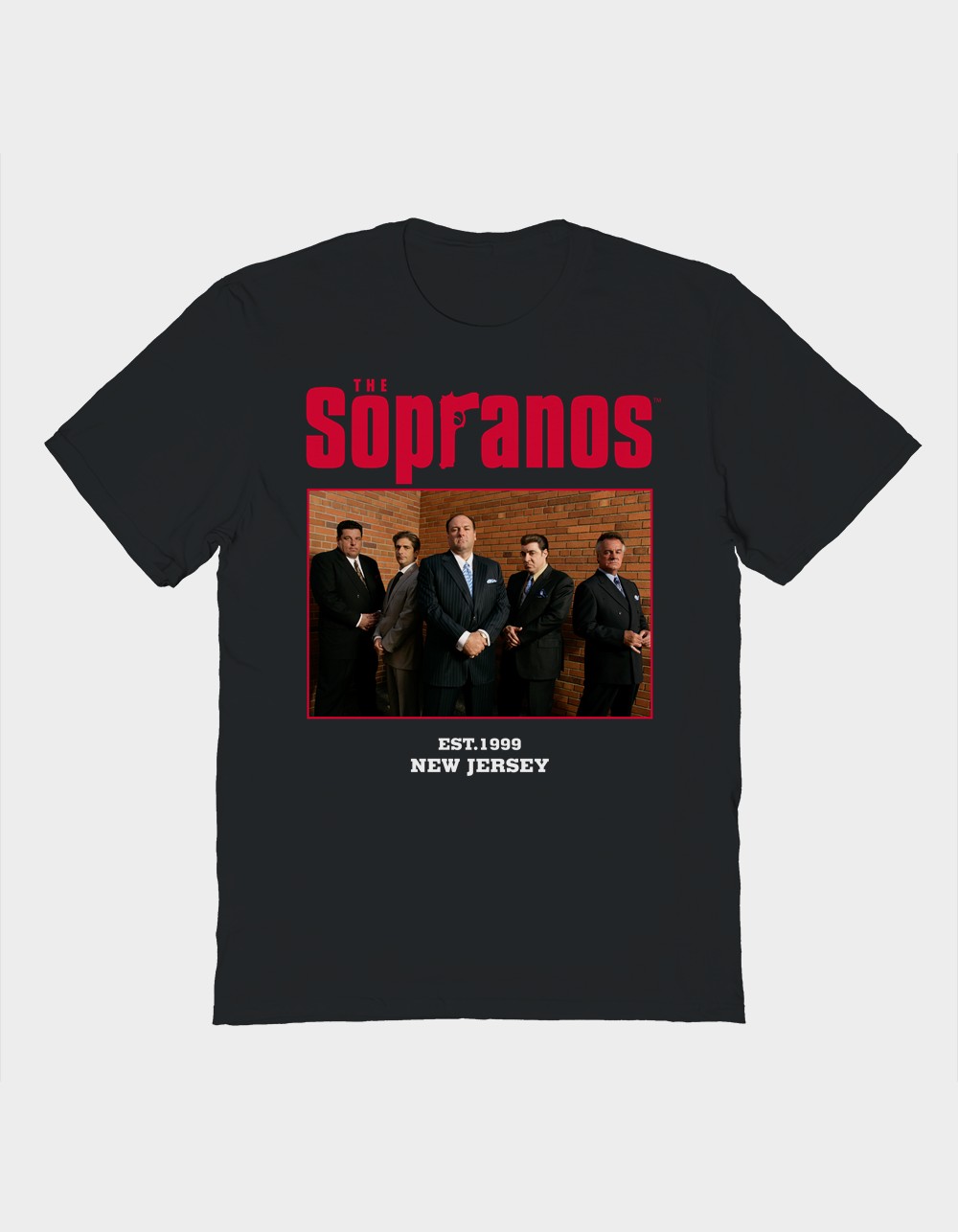THE SOPRANOS New Jersey Unisex Tee - BLACK