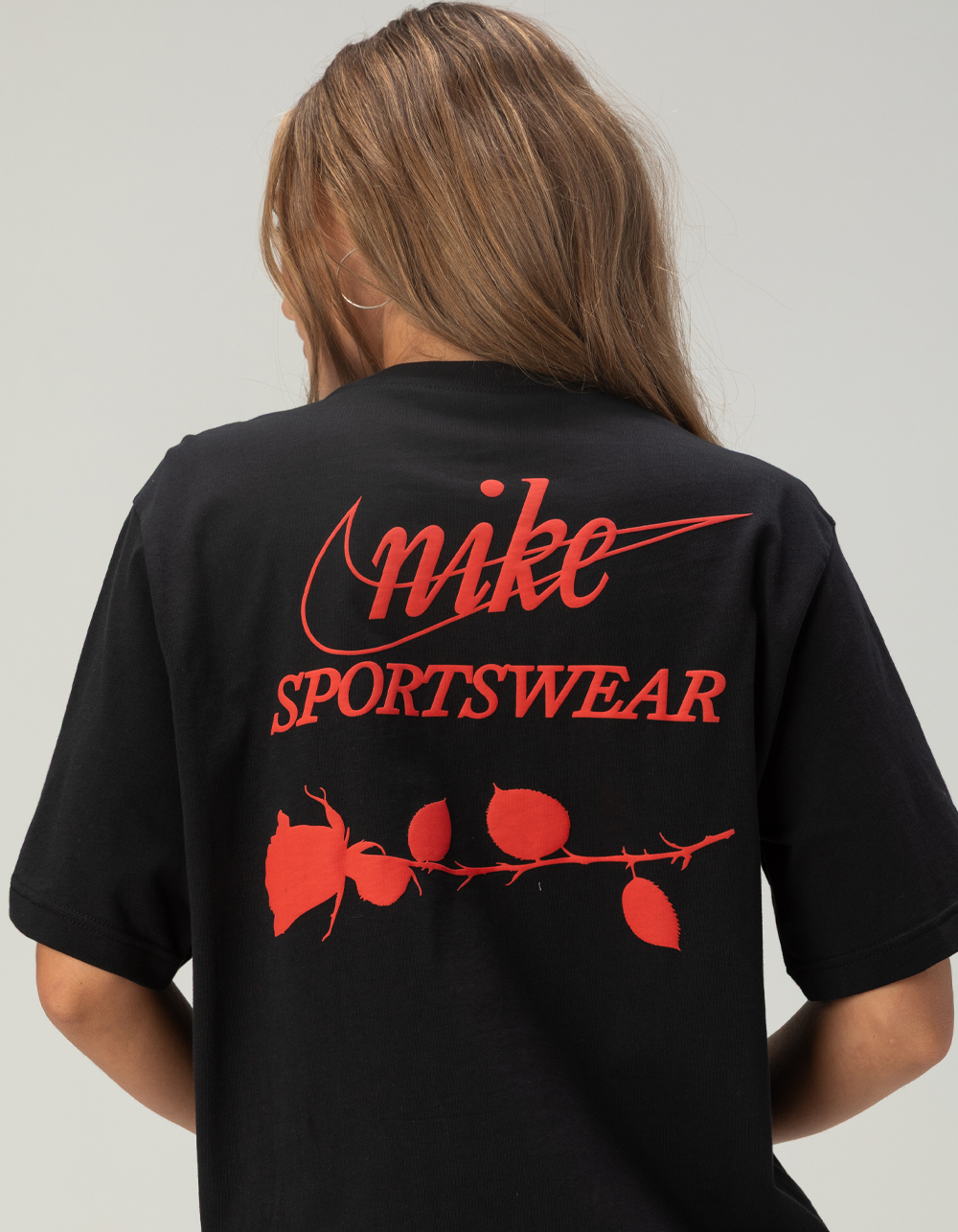 NIKE Sportswear Womens Boxy Tee - BLACK