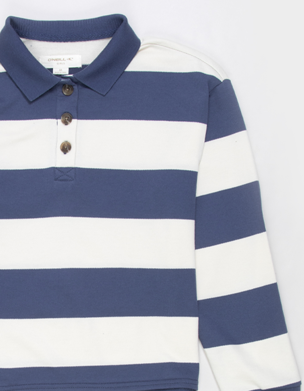 O'NEILL Kyra Girls Long Sleeve Polo Shirt - BLUE COMBO