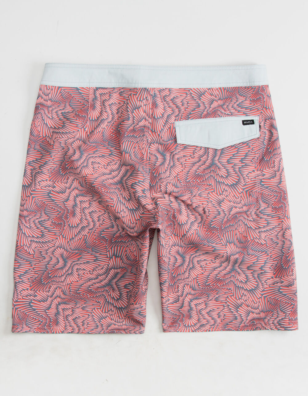 RVCA Halston Printed Trunk Pink Mens Boardshorts PINK Tillys
