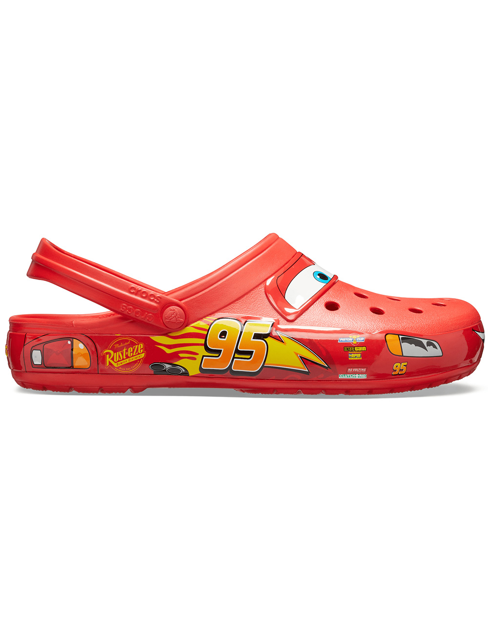 CROCS x Disney Pixar Cars Lightning McQueen Clogs - RED COMBO