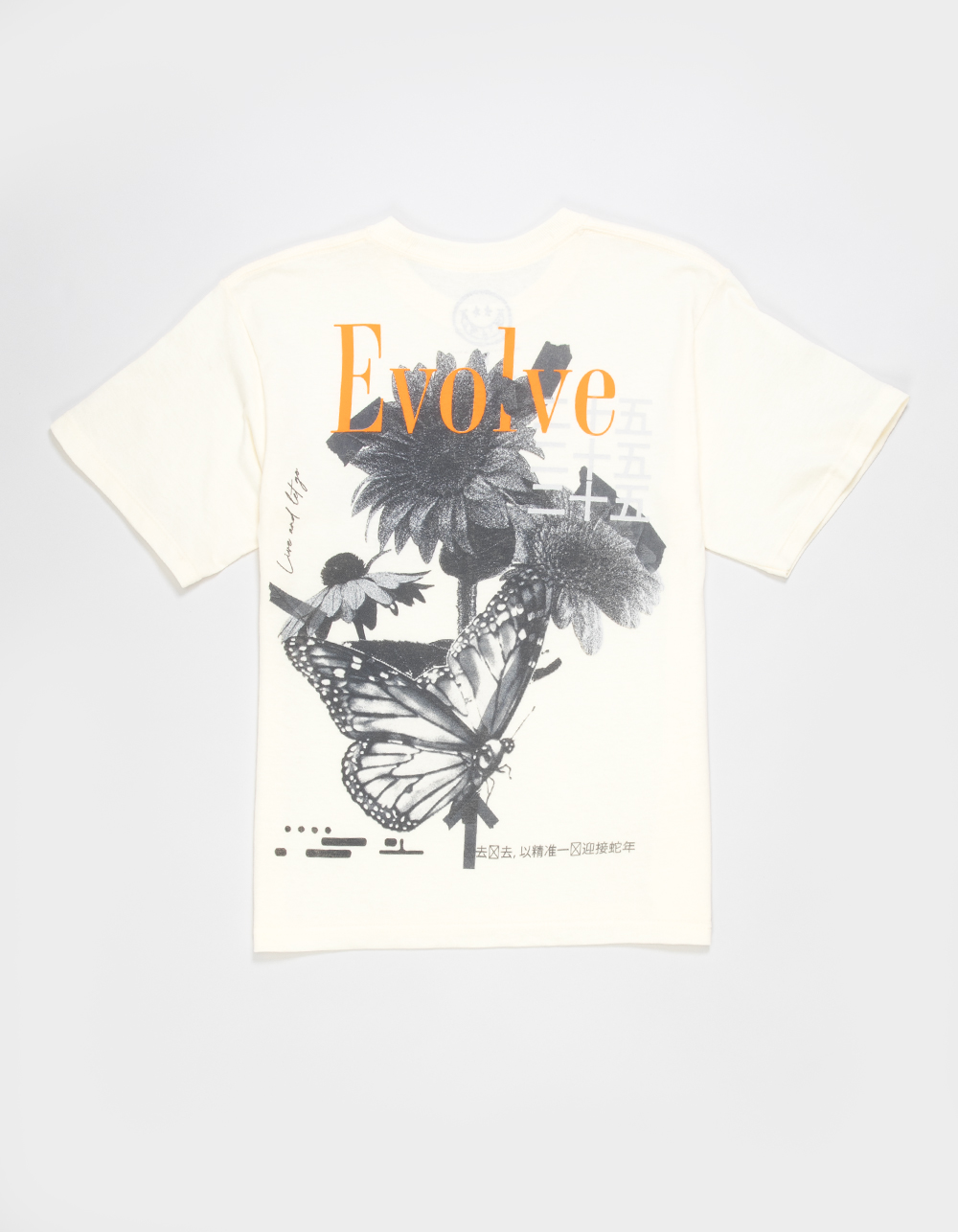 CVLA Evolving Butterfly Boys Tee - CREAM