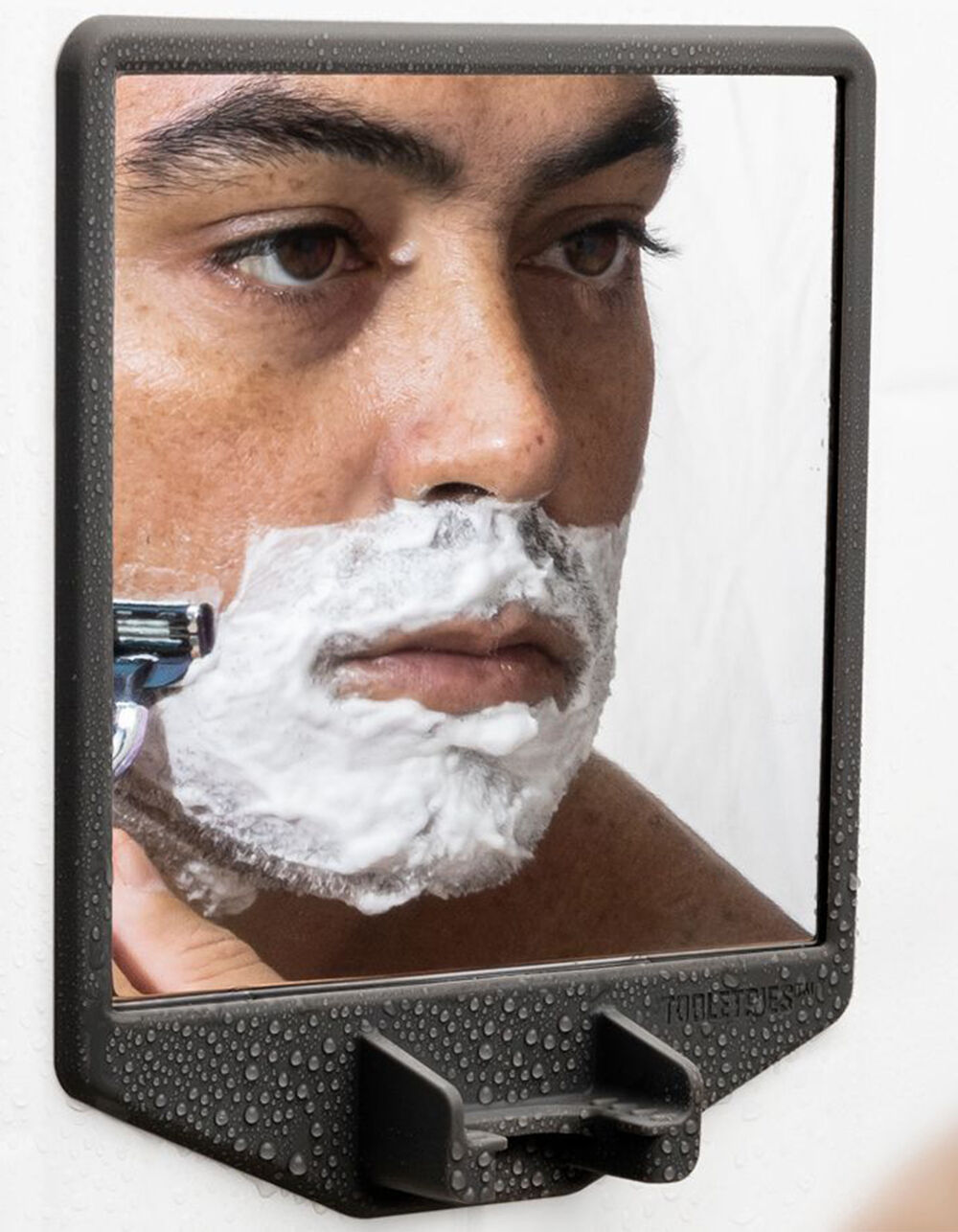 TOOLETRIES The Joseph Shower Mirror and Razor Holder CHARCOAL Tillys