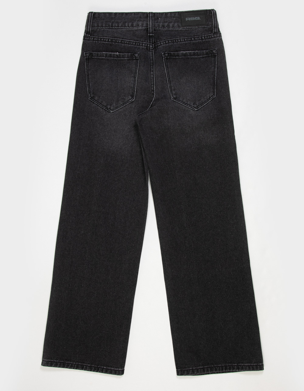RSQ Girls High Rise Wide Leg Jeans - WASHED BLACK