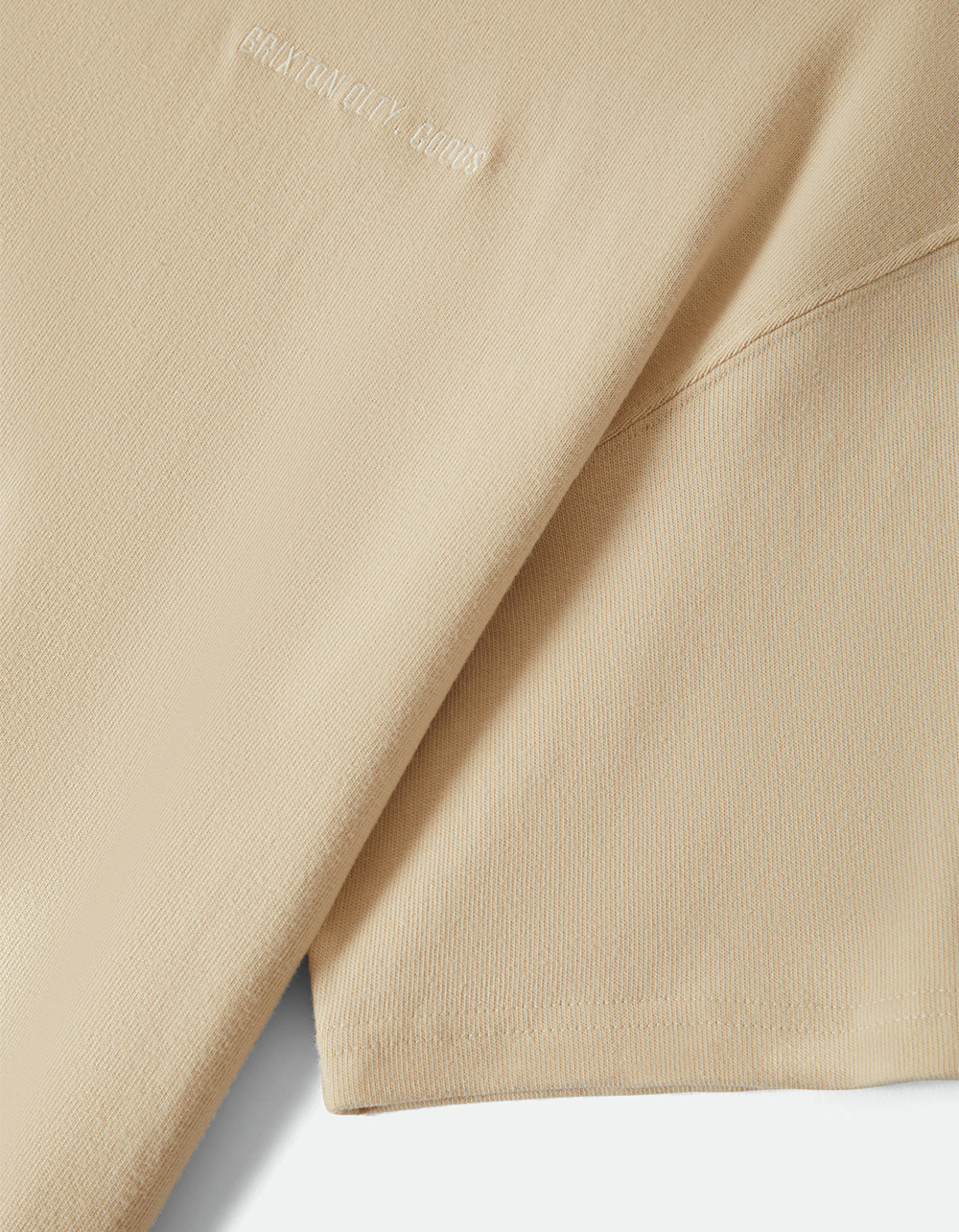 BRIXTON Quality Goods Mens Knit Shirt - CREAM