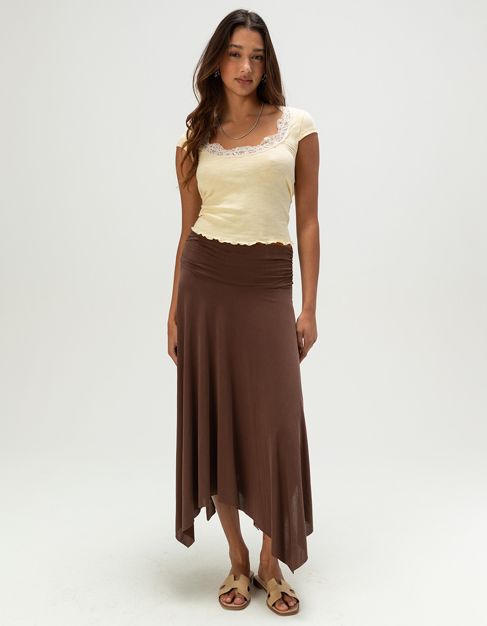 FREE PEOPLE Oh My Darling Womens Tee - BUTTER