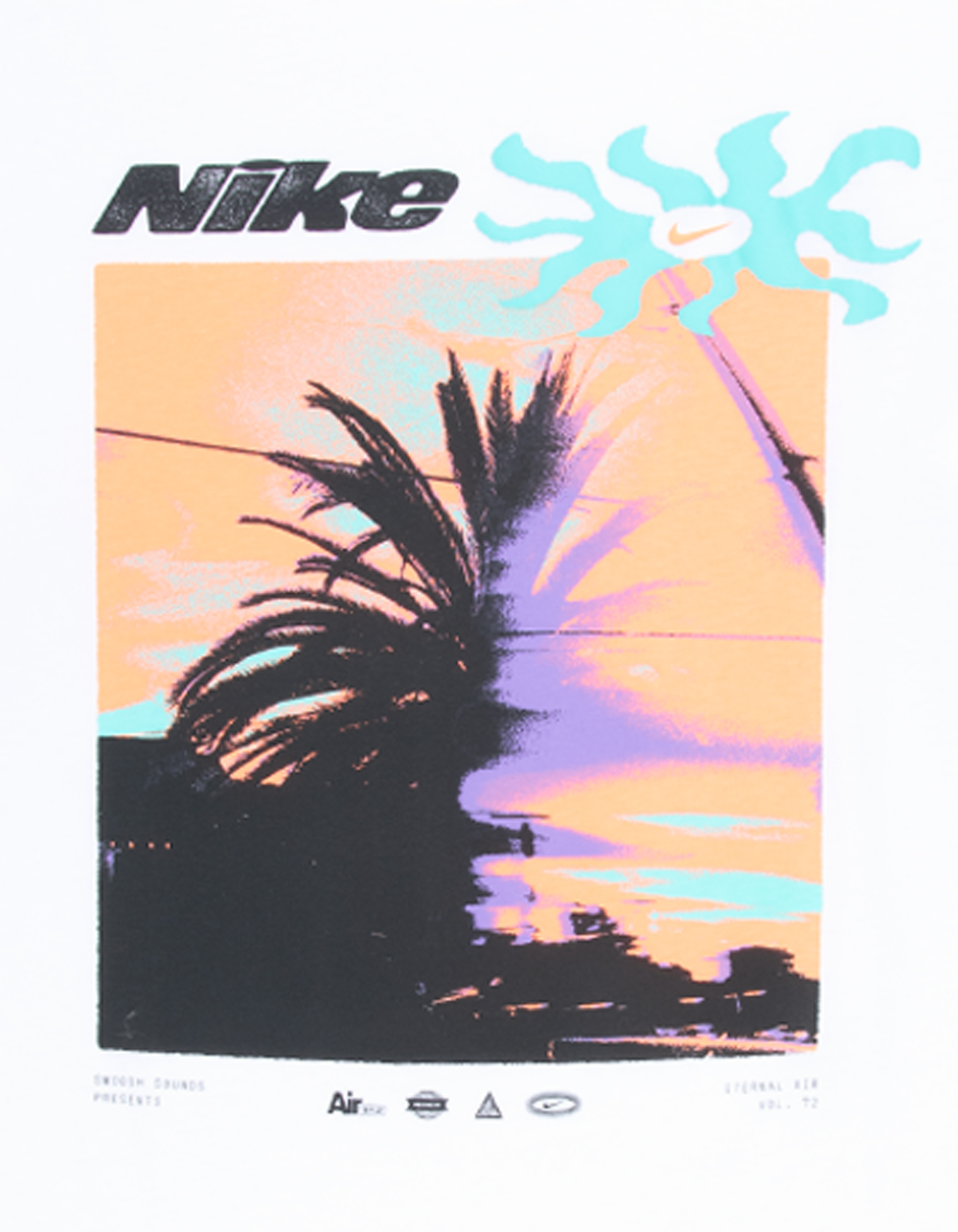 NIKE Palm Tree Mens Loose Tee - WHITE