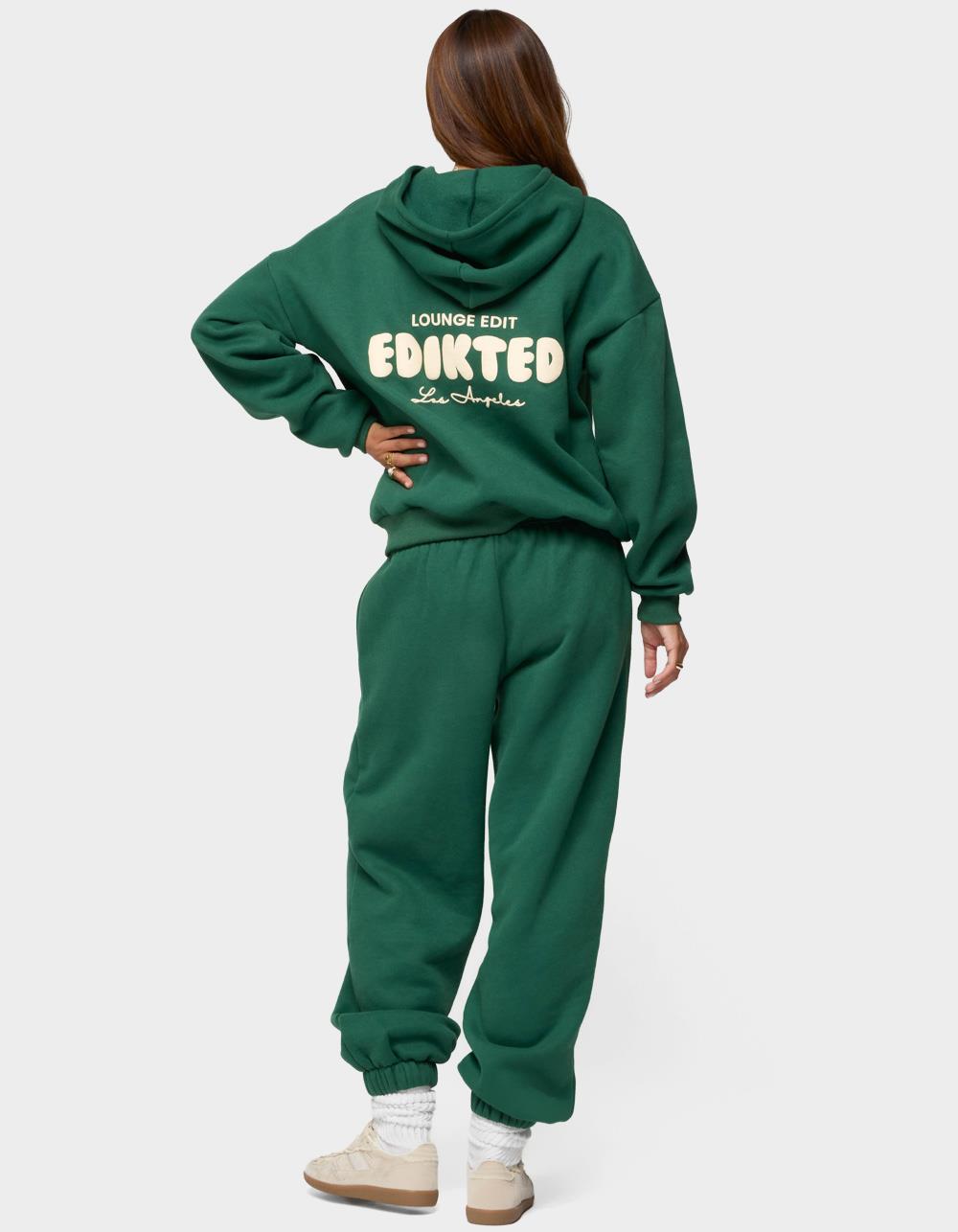 EDIKTED Lounge Edit Hoodie - GREEN