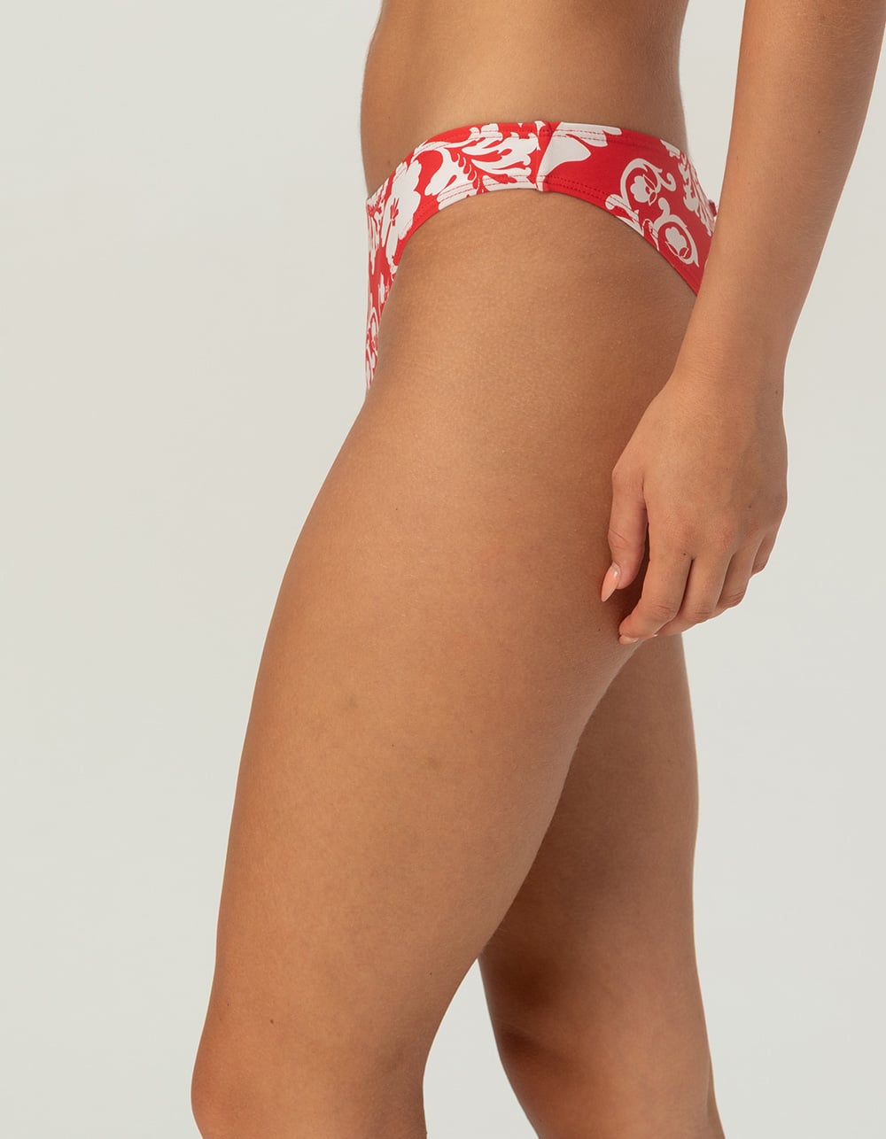 ROXY Days Of Summer High Leg Bikini Bottoms - RED