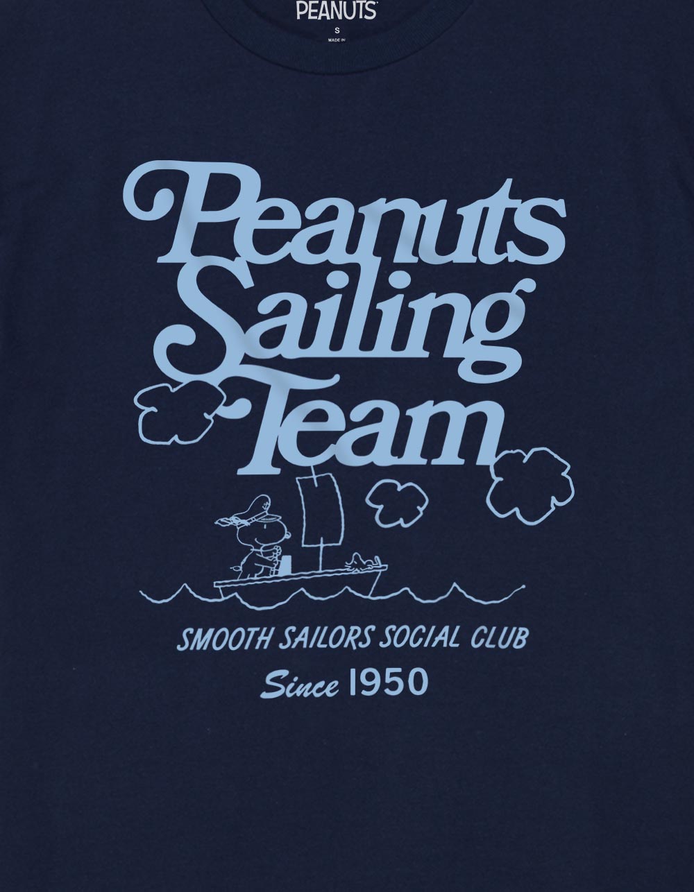 PEANUTS Sailing Team Unisex Tee - NAVY