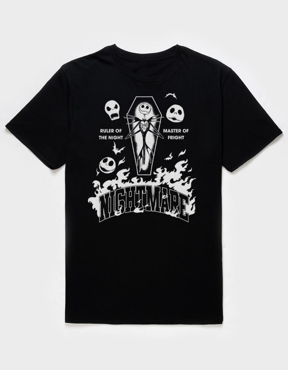 THE NIGHTMARE BEFORE CHRISTMAS Smashing Pumpkin Unisex Tee - BLACK
