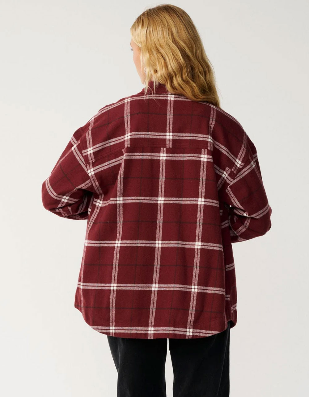 RIP CURL Venture Womens Flannel - BURGUNDY