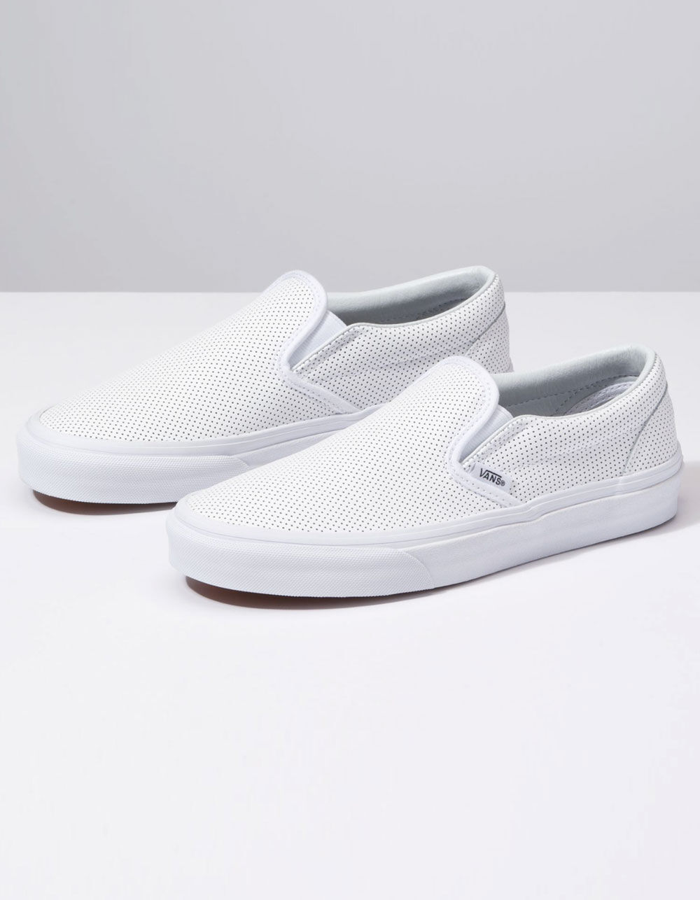 VANS Perf Leather Slip-On Womens Shoes - WHITE | Tillys