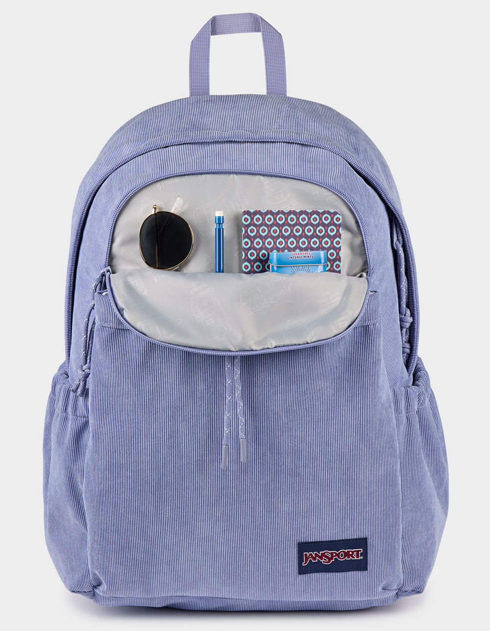 JANSPORT Lounge Pack FX Corduroy Backpack - LAVENDER ASH CORDUROY