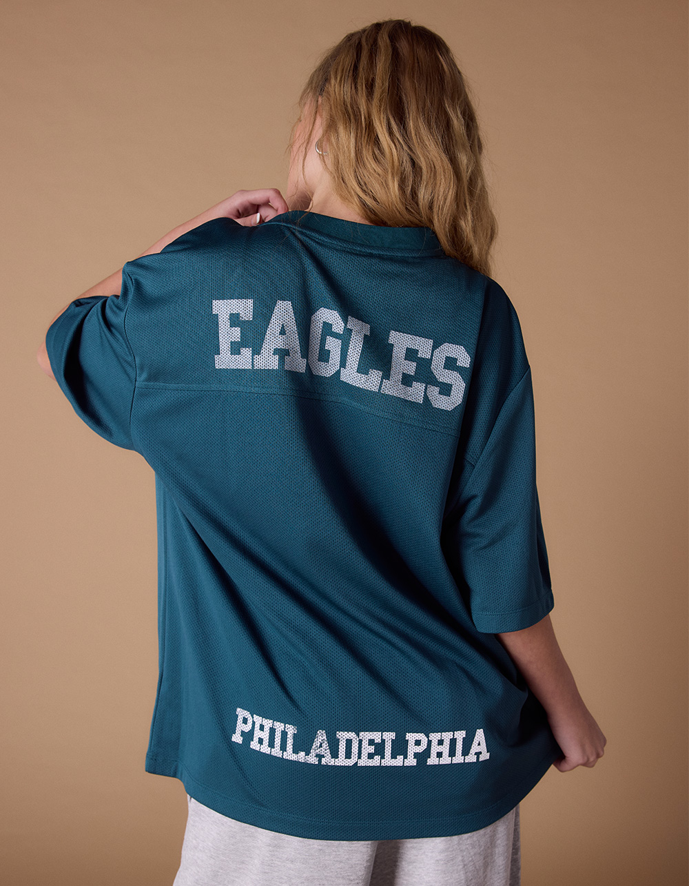 THE WILD COLLECTIVE Philadelphia Eagles Womens Jersey - GREEN